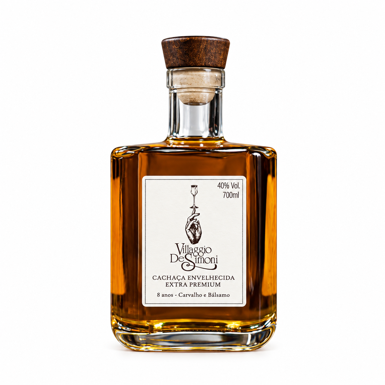 Cachaça Villaggio de Simoni 8 anos Carvalho
