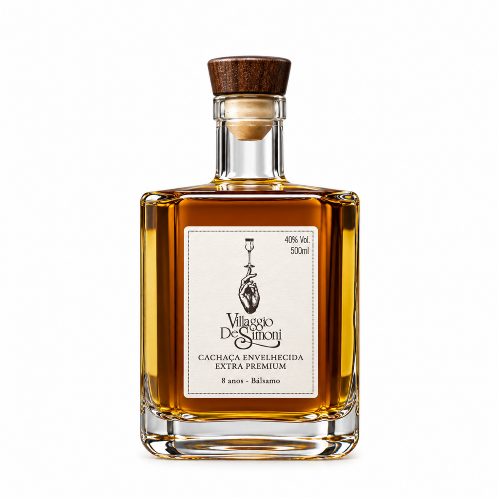 Cachaça Villaggio de Simoni Bálsamo 8 anos